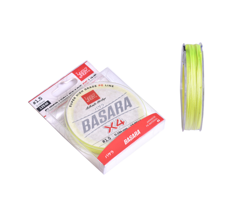 Шнур Lucky John Basara 125м 0,19мм Light Green - 1 Шнур Lucky John Basara 125м 0,19мм Light Green - 1