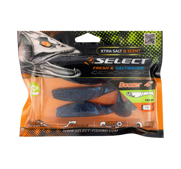 Силіконова приманка Select Boozer 4" #110 (3 шт./пач.) - 1 Силіконова приманка Select Boozer 4" #110 (3 шт./пач.) - 1