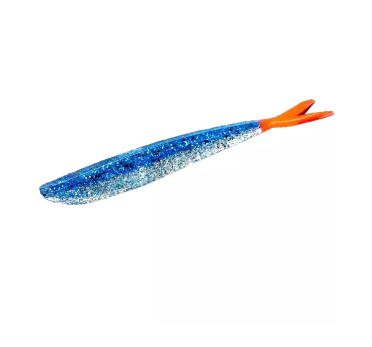 Силиконовая приманка Lunker City Fin-S Fish 8/BG 4" #279 Blue Ice Firetail (8 шт.) - 1 Силиконовая приманка Lunker City Fin-S Fish 8/BG 4" #279 Blue Ice Firetail (8 шт.) - 1