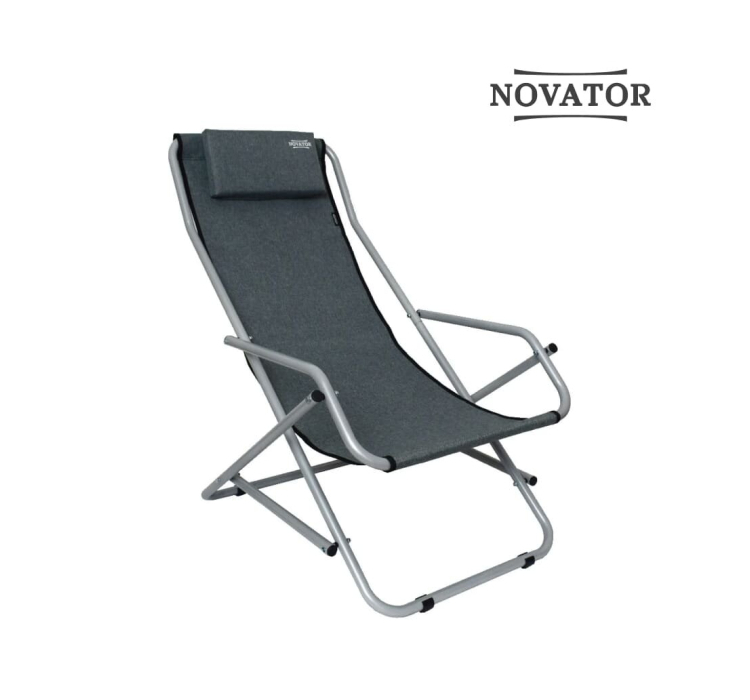 Крісло-шезлонг Novator SH-7 Grey - 1 Крісло-шезлонг Novator SH-7 Grey - 1