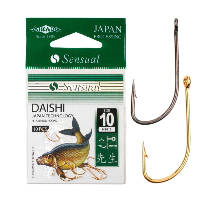 Гачок Mikado Sensual Daishi №14 (вушко) 10шт. (gold) - 1 Гачок Mikado Sensual Daishi №14 (вушко) 10шт. (gold) - 1