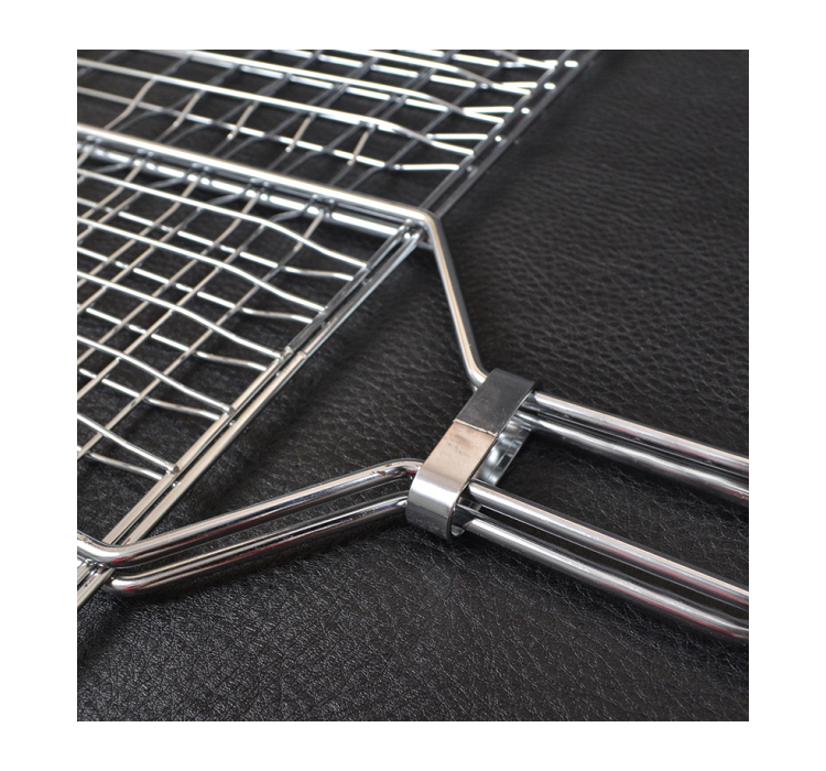 Решітка для гриля подвійна GRILL ME BQ031/GRME229 (42x31см), хромована - 4 Решітка для гриля подвійна GRILL ME BQ031/GRME229 (42x31см), хромована - 4