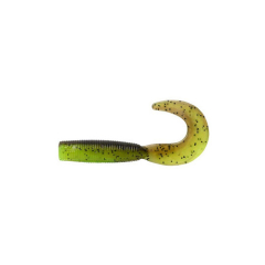 Силиконовая приманка Daiwa Bait Junkie 2.5" Grub GP Chartreuse UV (8 шт.)