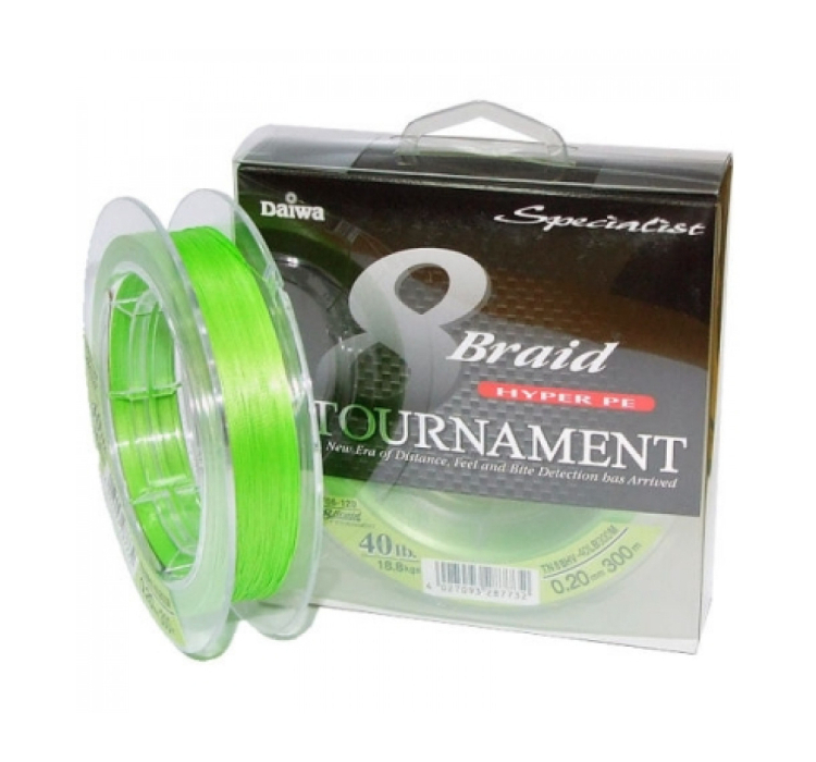 Шнур Daiwa Tournament 8x Braid 0.30мм 135м Chartreuse - 1 Шнур Daiwa Tournament 8x Braid 0.30мм 135м Chartreuse - 1