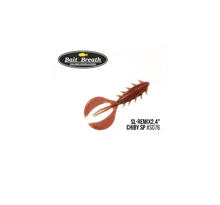 Силіконова приманка Bait Breath SL-Remix Chiby SP 2.4" (10 шт) (S076 Okizuke) - 1 Силіконова приманка Bait Breath SL-Remix Chiby SP 2.4" (10 шт) (S076 Okizuke) - 1
