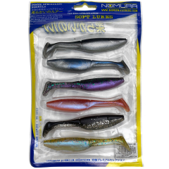 Силіконова приманка Nomura Grab Shad (їстівний) 100мм 9,7 гр. колір 080(white glitter) 6шт (MIX)