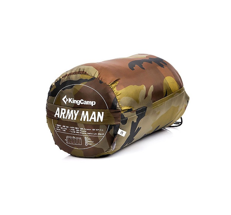 Спальний мiшок KingCamp Army Man (KS3135) Left Camo - 2 Спальний мiшок KingCamp Army Man (KS3135) Left Camo - 2