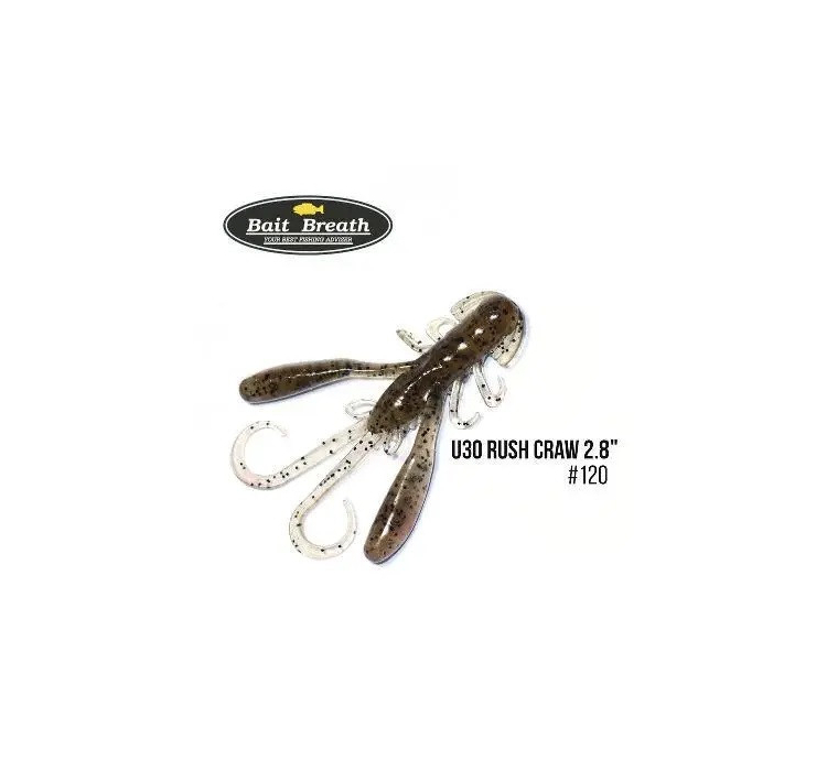 Силиконовая приманка Bait Breath U30 Rush Craw 2.8" (8 шт.) (120 GP/S) - 1 Силиконовая приманка Bait Breath U30 Rush Craw 2.8" (8 шт.) (120 GP/S) - 1