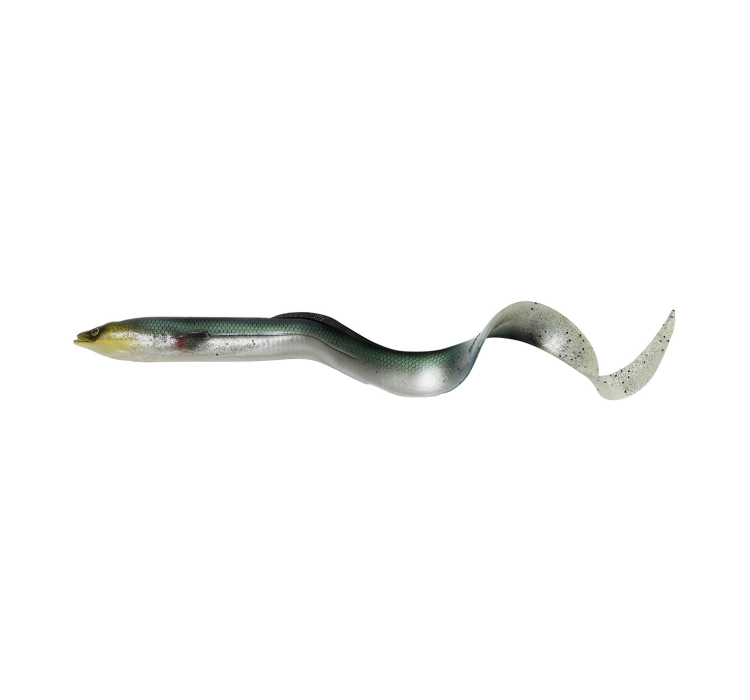 Силіконова приманка Savage Gear 3D Real Eel Loose Body 200mm 27.0g Green Silver (поштучно) (1 шт.) - 1 Силіконова приманка Savage Gear 3D Real Eel Loose Body 200mm 27.0g Green Silver (поштучно) (1 шт.) - 1