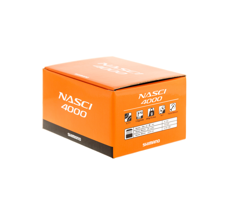 Котушка Shimano Nasci 4000 FB 4+1BB - 9 Котушка Shimano Nasci 4000 FB 4+1BB - 9