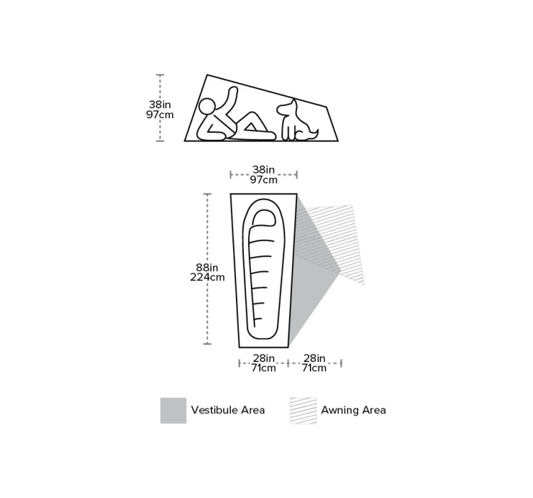 Намет Big Agnes Copper Spur HV UL1 (Orange) - 6 Намет Big Agnes Copper Spur HV UL1 (Orange) - 6