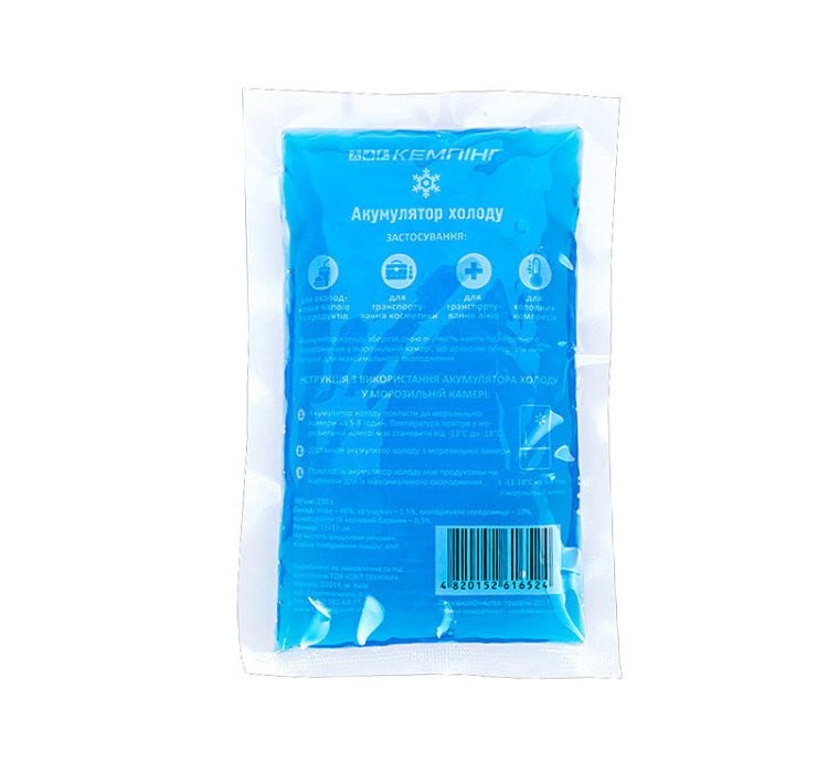 Аккумулятор тепла/холода Кемпинг 150 г 1 шт - 1 Аккумулятор тепла/холода Кемпинг 150 г 1 шт - 1