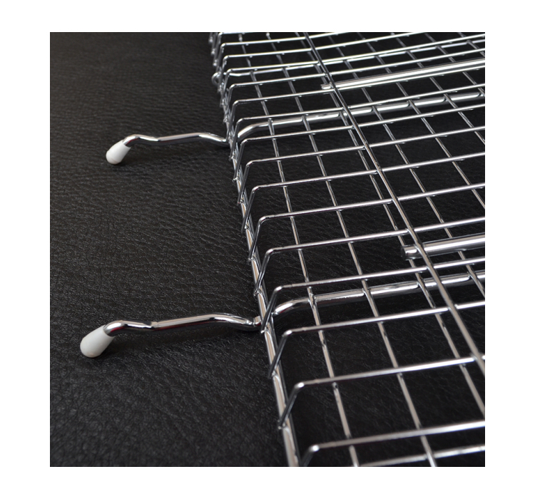 Решітка для гриля подвійна GRILL ME BQ-037 (35x21см), хромована - 3 Решітка для гриля подвійна GRILL ME BQ-037 (35x21см), хромована - 3