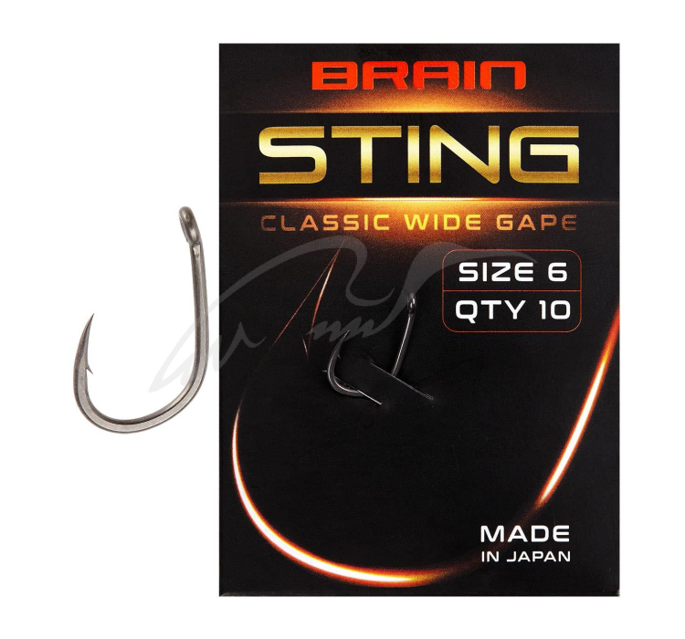 Гачок Brain Sting Classic Wide Gape #6 (10 шт/уп) - 1 Гачок Brain Sting Classic Wide Gape #6 (10 шт/уп) - 1