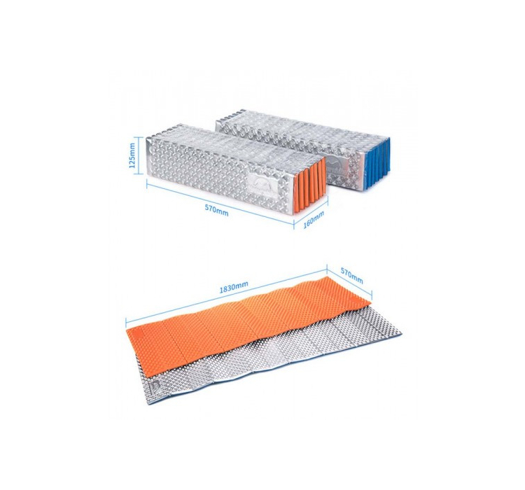 Спальний матрац складний Nature Hike Egg 185x56x1,7см, помаранчевий. - 3 Спальний матрац складний Nature Hike Egg 185x56x1,7см, помаранчевий. - 3