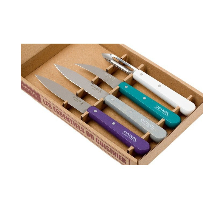 Набір ножів Opinel Les Essentiels Art Deco (001939) - 4 Набір ножів Opinel Les Essentiels Art Deco (001939) - 4