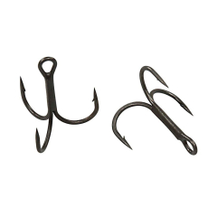 Крючок-тройник DAM Effzet Y-Treble №2 6шт. (dark grey)