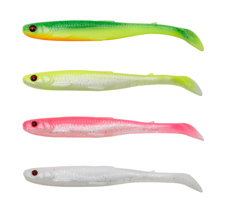 Силиконовая приманка Savage Gear Slender Scoop Shad 130 mm 12.0 g Dark Water Mix (4 шт./пач.) - 1 Силиконовая приманка Savage Gear Slender Scoop Shad 130 mm 12.0 g Dark Water Mix (4 шт./пач.) - 1