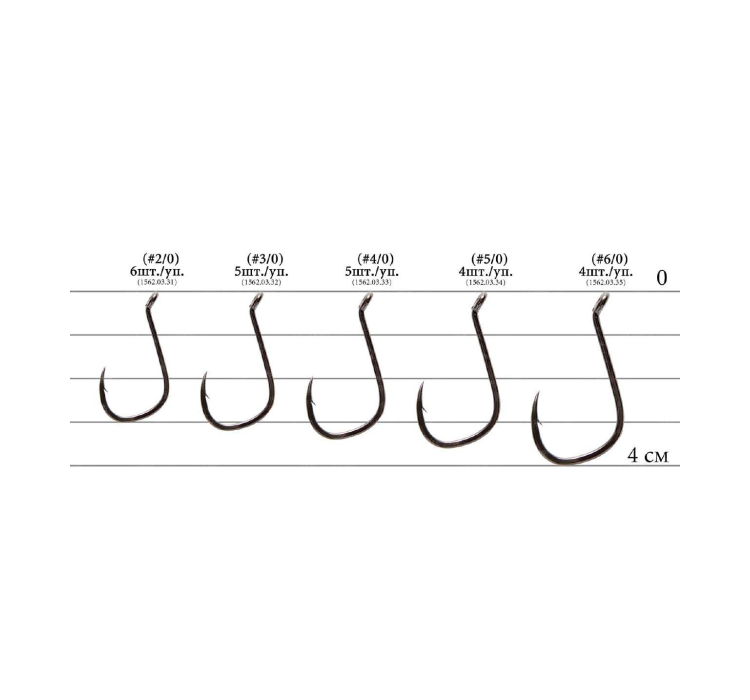 Крючок Decoy KR-31 Octopus Black Nickeled #4/0 (5 шт/уп) - 2 Крючок Decoy KR-31 Octopus Black Nickeled #4/0 (5 шт/уп) - 2