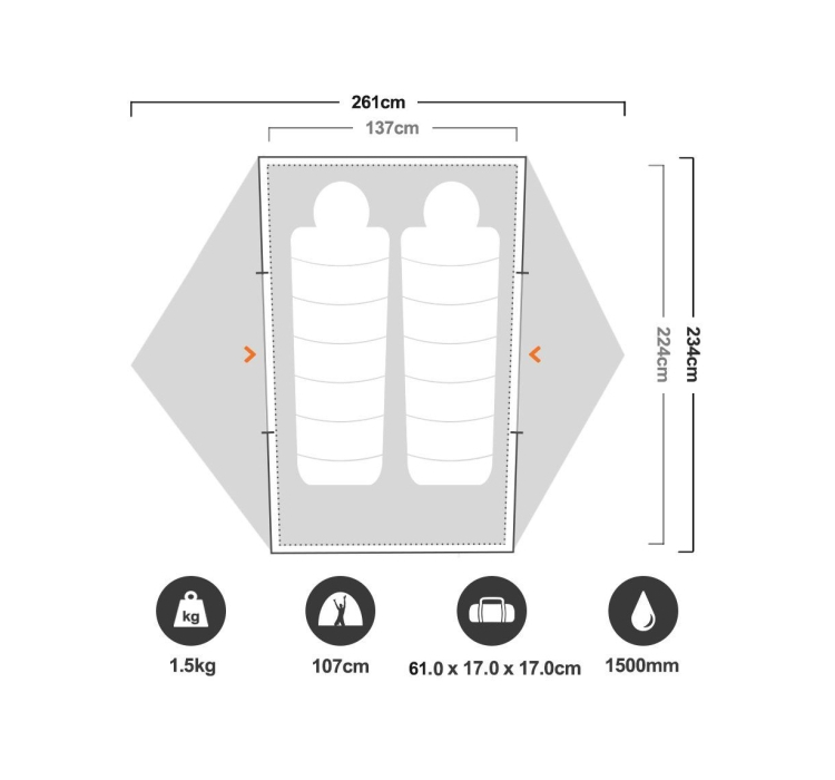 Палатка Marmot Tungsten UL 2P - 10 Палатка Marmot Tungsten UL 2P - 10