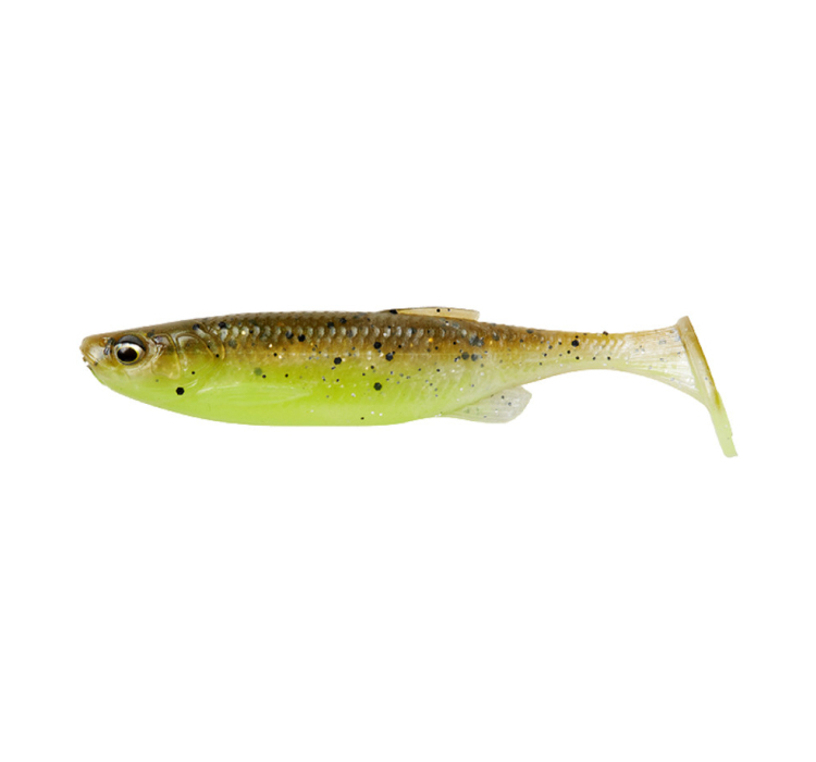 Силиконовая приманка Savage Gear Fat Minnow T-Tail 105 mm 11.0 g Green Pearl Yellow (поштучно) (1 шт.) - 1 Силиконовая приманка Savage Gear Fat Minnow T-Tail 105 mm 11.0 g Green Pearl Yellow (поштучно) (1 шт.) - 1