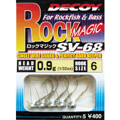 Джиг-голівка Decoy Rock Magic SV-68 #6 0.9g (5 шт/уп)