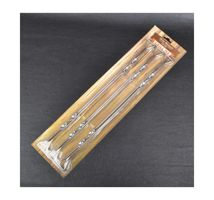 Набір шампурів GRILL ME BQ-045F (6шт), нержавіюча сталь - 6 Набір шампурів GRILL ME BQ-045F (6шт), нержавіюча сталь - 6