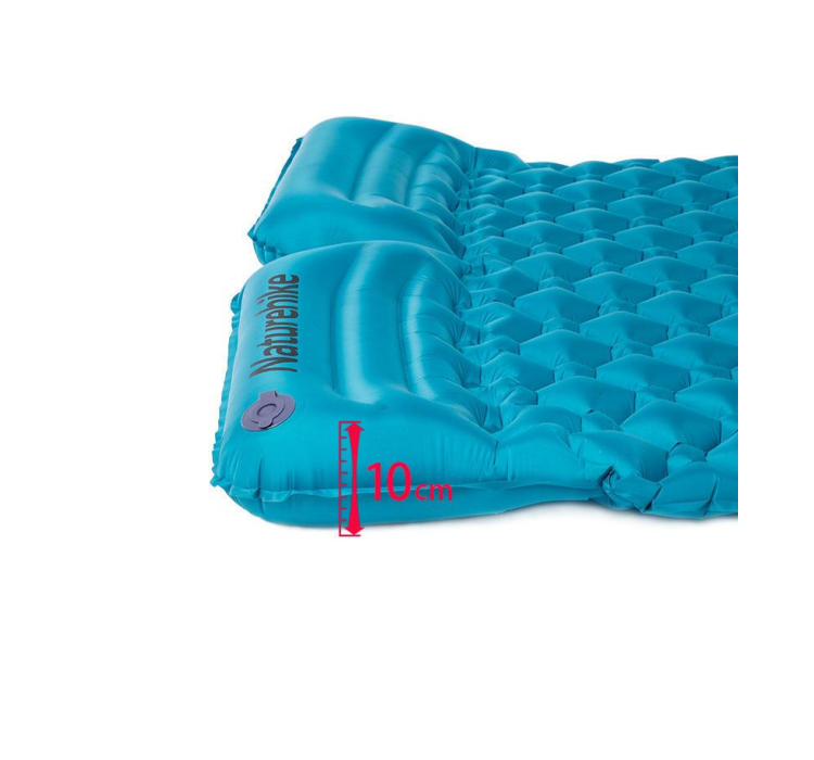 Подвійний надувний матрац з подушками Nature Hike ULTRALIGH TPU 185x115x5см. Вага 965гр, синій - 5 Подвійний надувний матрац з подушками Nature Hike ULTRALIGH TPU 185x115x5см. Вага 965гр, синій - 5
