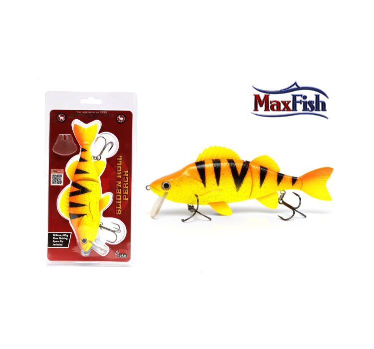Приманка DAM Effzett Slide'n Roll Orange Perch (14 см) - 2 Приманка DAM Effzett Slide'n Roll Orange Perch (14 см) - 2