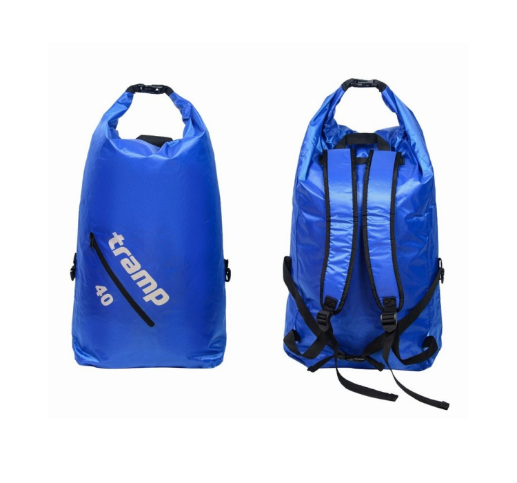 Герморюкзак Diamond Rip-Stop 40л Tramp TRA-257-blue - 3 Герморюкзак Diamond Rip-Stop 40л Tramp TRA-257-blue - 3