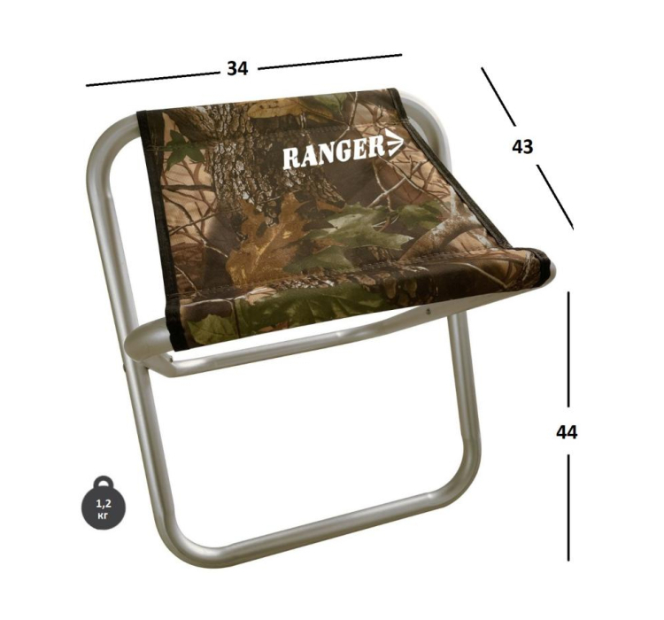 Стілець складаний Ranger Dunay (Арт. RA 4425) Стілець складаний Ranger Dunay (Арт. RA 4425)