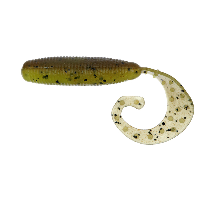 Силіконова приманка Reins Fat G-Tail Grub 3" B08 Green Pumpkin Chart Melon (10 шт./пач.) - 1 Силіконова приманка Reins Fat G-Tail Grub 3" B08 Green Pumpkin Chart Melon (10 шт./пач.) - 1