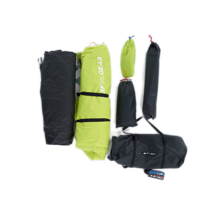 Палатка двухместная 3F Ul Gear Floating Cloud 2 15D 3 season зеленый - 18 Палатка двухместная 3F Ul Gear Floating Cloud 2 15D 3 season зеленый - 18