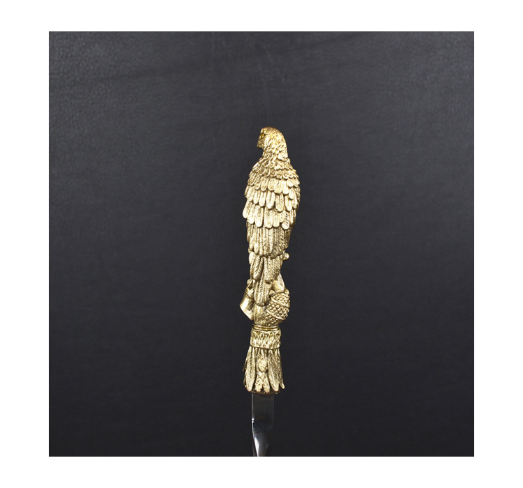 Набор шампуров ручной работы Мастер-Крами Птицы, рукоять бронза (3х10мм, 60см), 6 шт, в кожаном кейсе - 9 Набор шампуров ручной работы Мастер-Крами Птицы, рукоять бронза (3х10мм, 60см), 6 шт, в кожаном кейсе - 9