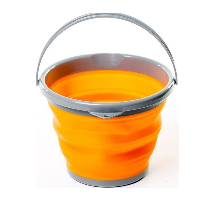 Ведро складное силиконовое Tramp TRC-092-orange - 1 Ведро складное силиконовое Tramp TRC-092-orange - 1