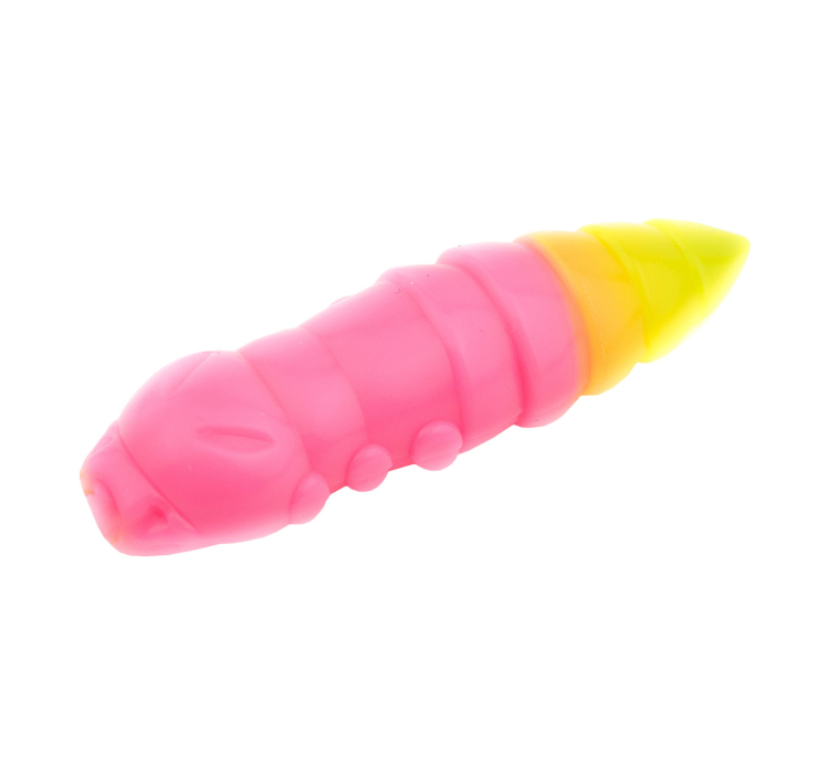 Силиконовая приманка FishUP Pupa 1.2"" cheese taste #133 - Bubble Gum/Hot Chartreuse (10шт/уп) - 1 Силиконовая приманка FishUP Pupa 1.2"" cheese taste #133 - Bubble Gum/Hot Chartreuse (10шт/уп) - 1