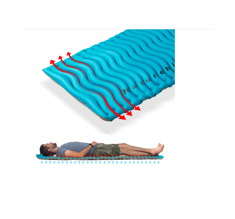 Матрац надувний FC-09 188х60х5см, 582гр, зелений - 4 Матрац надувний FC-09 188х60х5см, 582гр, зелений - 4