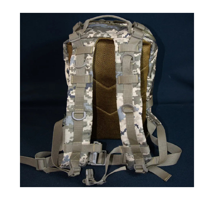 Рюкзак тактичний 35 літрів Kirasa кордура піксель (Арт KI940) Рюкзак тактичний 35 літрів Kirasa кордура піксель (Арт KI940)