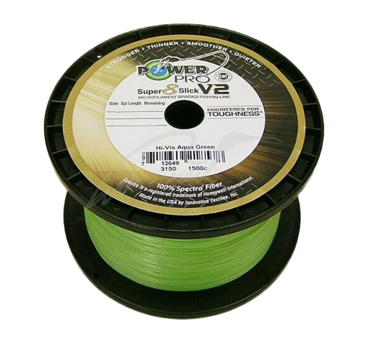 Шнур Power Pro Super 8 Slick V2 Aqua Green 2740m 0.28mm 44lb/20kg - 1 Шнур Power Pro Super 8 Slick V2 Aqua Green 2740m 0.28mm 44lb/20kg - 1