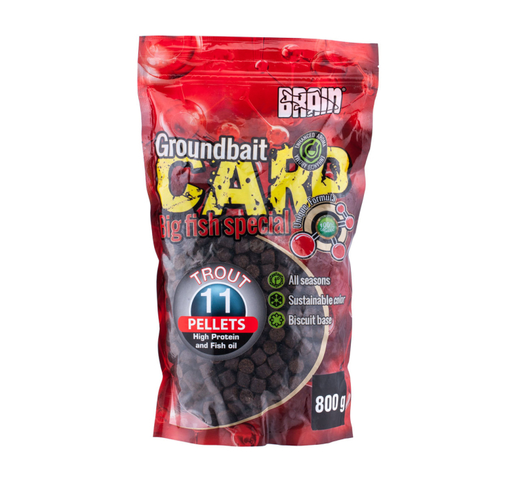 Пелети Brain Carp Pellets 6mm 800g - 1 Пелети Brain Carp Pellets 6mm 800g - 1