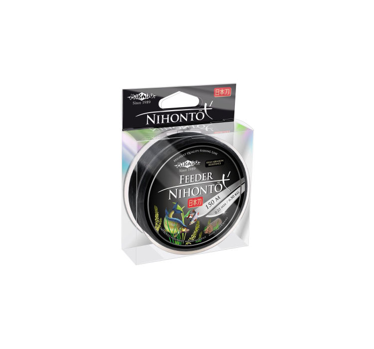 Жилка Mikado Nihonto Feeder 150м 0,22мм 6,5кг (чорний) - 1 Жилка Mikado Nihonto Feeder 150м 0,22мм 6,5кг (чорний) - 1