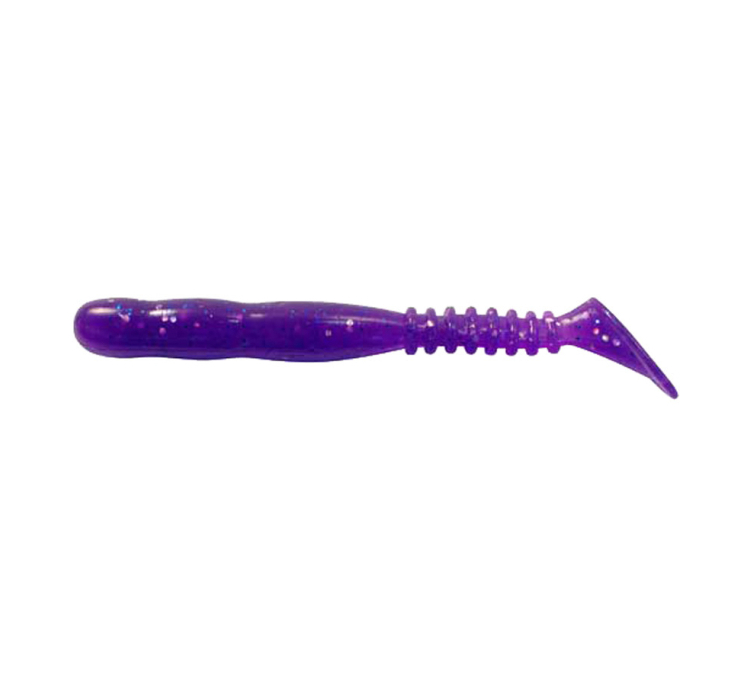 Силиконовая приманка Reins Rockvibe Shad 3" 567 Lilac Silver & Blue Flake (15 шт./пач.) - 1 Силиконовая приманка Reins Rockvibe Shad 3" 567 Lilac Silver & Blue Flake (15 шт./пач.) - 1