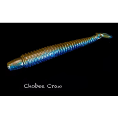 Силиконовая приманка Lunker City Swimming Ribster 10/BG 4" #223 (10 шт.)
