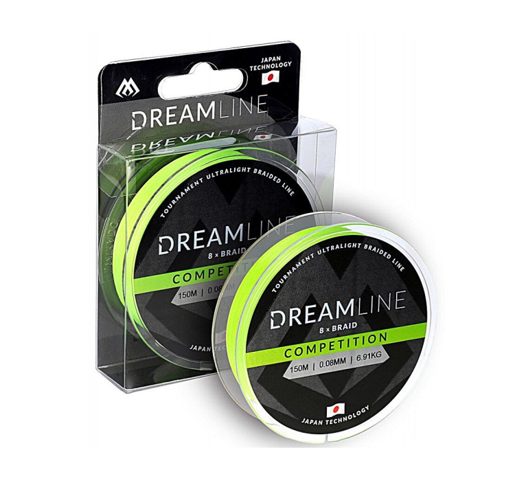 Шнур Mikado Dream Line Competition 150м 0,16мм 15,54кг fluo green - 1 Шнур Mikado Dream Line Competition 150м 0,16мм 15,54кг fluo green - 1