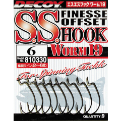 Крючок Decoy Worm19 S.S. Hook #3 (9 шт/уп)