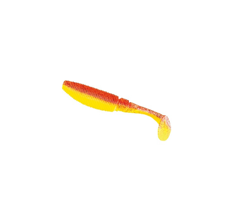 Силиконовая приманка Nomura Rolling Shad (їстівний) 75 мм 4 г. цвет 087 (yellow red glitter) 10 шт. - 1 Силиконовая приманка Nomura Rolling Shad (їстівний) 75 мм 4 г. цвет 087 (yellow red glitter) 10 шт. - 1