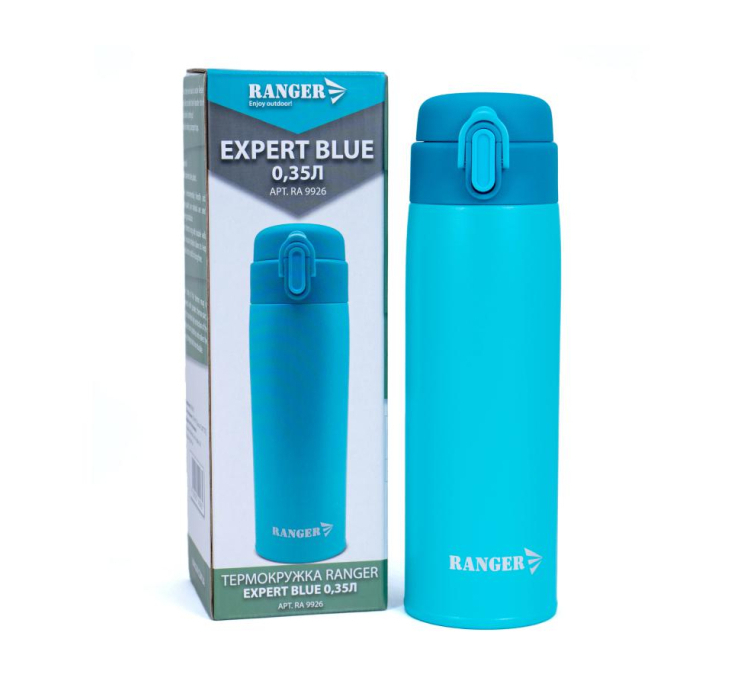 Термокружка Ranger Expert 0,35 L Blue (Арт. RA 9926) - 1 Термокружка Ranger Expert 0,35 L Blue (Арт. RA 9926) - 1