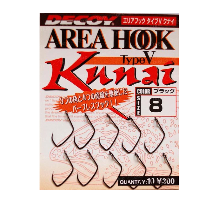 Крючок Decoy Area Hook V Kunai #4 (10шт/уп) - 1 Крючок Decoy Area Hook V Kunai #4 (10шт/уп) - 1