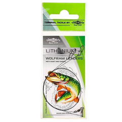 Поводок вольфрамовый с застежкой Mikado Wolfram FS 45см 25кг 1шт.