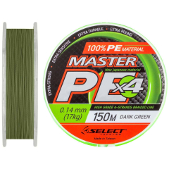 Шнур Select Master PE 150м (темн.-зел.) 0.16мм 19кг